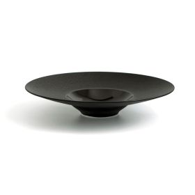 Plato Gourmet Porcelana Negro 28cm (Caja 6 unidades)