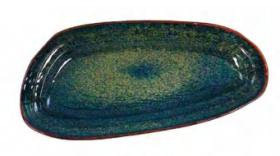 Bandeja rectangular Tivoli Moss melamina (Caja 6 unidades)
