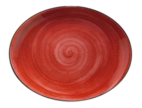 Bandeja Oval Passion Red 31x24 cm (Caja 6 unidades)