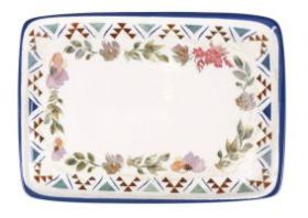 Bandeja Rectangular Moove Spring Porcelana 36x25 cm (Caja 6 unidades)
