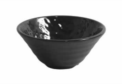 Bowl redondo Mamba melamina negro (Caja 12 unidades)