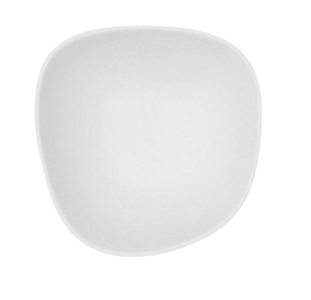 Bol irregular porcelana blanco colección fosil