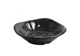 Bowl cuadrado Mamba melamina negro (Varios tamaños)