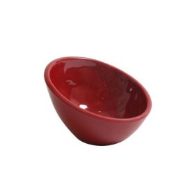 Bowl oval Mamba rojo melamina (Caja 48 unidades)