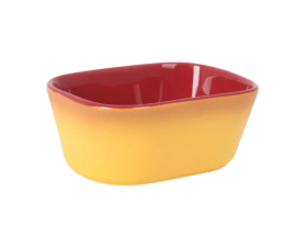 Bowl  Rectangular 9x6,5x4 cm / 13 cl Cataria Mostaza (Caja 24 unidades)