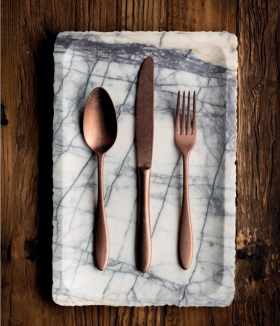 Cubertería Modelo Alejandria Vintage Copper