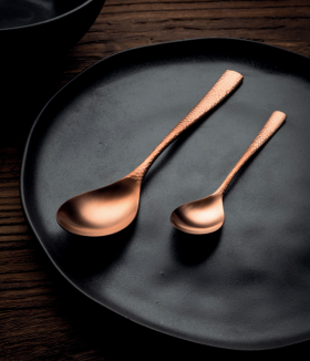Cubertería Modelo Mercury Mate Cobre
