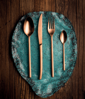 Cubertería Modelo Nature Matt Copper