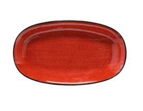 Fuente Oval Passion Red 24x14,2 cm (Caja 12 unidades)