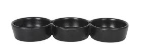 Bowl Triple 24x8x3cm Negro (Caja 12 unidades)