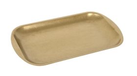 Bandeja Dorada Inox Vintage 27.5x15.5x1.5cm (Caja 12 unidades)