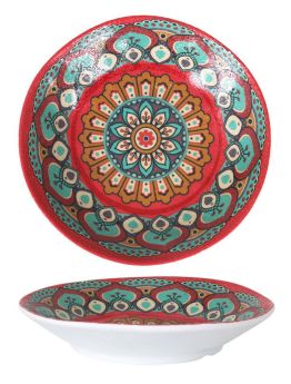 Plato Hondo Arizona Rajput 23x4cm (Caja 12 unidades)