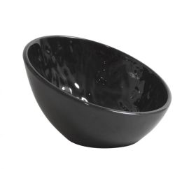 Bowl oval Mamba negro 17x16x9,9 cm (Caja 12 unidades)