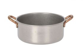 Cazuela Plata Vieja Inox Vintage 12,5x5cm (Caja 6 unidades)