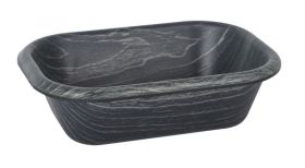 Bandeja Negra Rectangular 13.5x19.5x5cm (Caja 36 unidades)