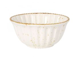 Bowl Cannele Beige 18x8cm 1L (Caja 8 unidades)