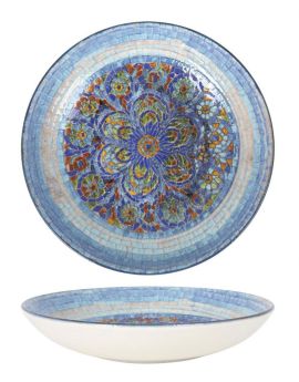 Plato Hondo Gourmet Indigo 23x4cm (Caja 6 unidades)