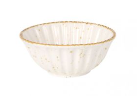 Bowl Cannele Beige 13x5.5cm 36cl (Caja 24 unidades)