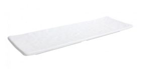 Bandeja rectangular Mamba blanca (Caja 6 unidades)
