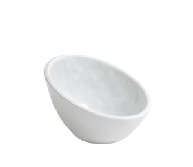 Bowl oval Mamba blanco 10,6x10,2x6,8 cm (Caja 48 unidades)