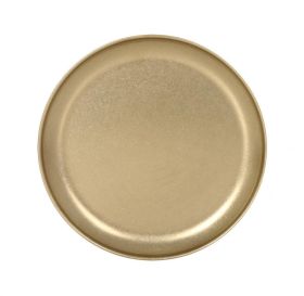 Plato Llano Dorado Inox Vintage 23x1.7cm (Caja 12 unidades)