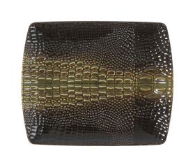 Bandeja Rectangular Cocodrilo 22.5x18.5x2cm (Caja 12 unidades)