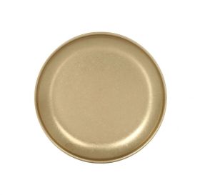 Plato Postre Dorado Inox Vintage 17cm (Caja 12 unidades)