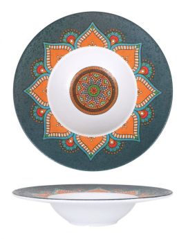 Plato Risotto Melamina Korio Rajput 28.5x6cm (Caja de 6 unidades)