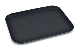 Bandeja Camarero Fiberglass Negra Antideslizante 45X65X2.2 (Caja 4 unidades)