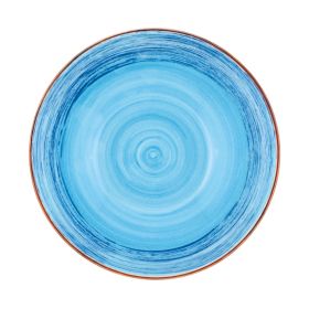 Plato Hondo 19cm Bowl Spiral Azul Earthenware (Caja de 6 unidades)