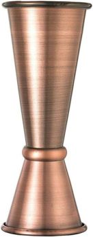 Jigger medidor cocteleria copper  25/50ml