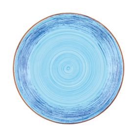 Plato llano 26cm Spiral Azul Earthenware (Caja de 6 unidades)