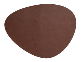 Mantel Individual Oval  45x35 cm Marrón