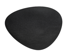 Mantel- Individual- Oval- Granulado- 45x35 cm-negro