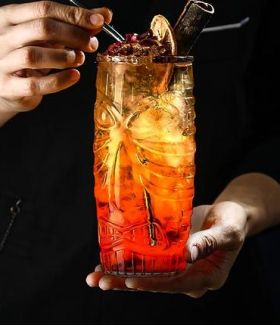 Vaso Tiki Colores Surtidos 600ml (Caja 24 unidades)