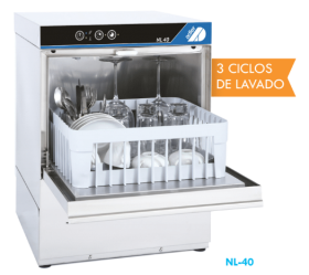 Lavavajillas NL-40 (3 Ciclos De Lavado)