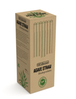 Pajitas de Agave Biodegradables (150 unidades)