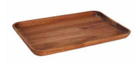 Plato Madera Acacia (Caja 6 uds.)