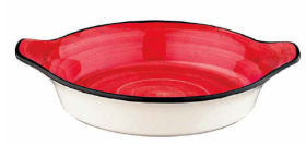 Plato Huevos con Asas Passion Red 20 cm (Caja 12 unidades)
plato pequeño con asas color rojo de bonna