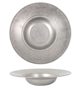 Plato Pasta 26 cm Vintage Plata Vieja (Caja 12 unidades)