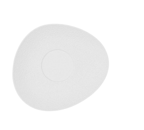 Plato blanco irregular porcelana blanco
