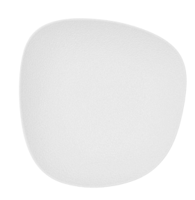 Plato Hondo Irregular Blanco de la colección Fósil