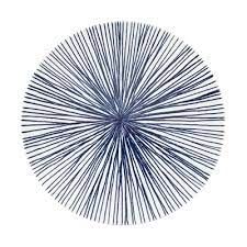 Plato 19,5cm decorado radial (Caja 12 unidades)