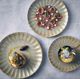 Plato-Coupé-Matt-Grey-Scalloped-Caja-6-unidades-genware-porcelana-vitrificada
