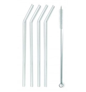 Pajitas reutilizables Glass + cepillo (Caja 48 unidades)