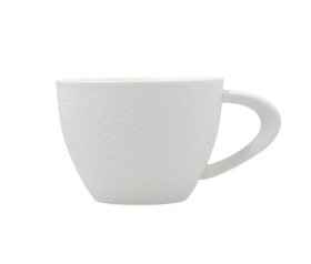 Taza porcelana blanca de porcelana elegante para hosteleria