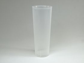 Vaso tubo plástico irrompible PP 300CC  (Caja 500 unidades)