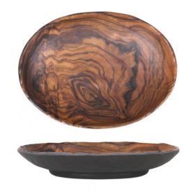 Bandeja Oval Lemn Melamina (Caja de 12 uds) - 23x16,5 cm